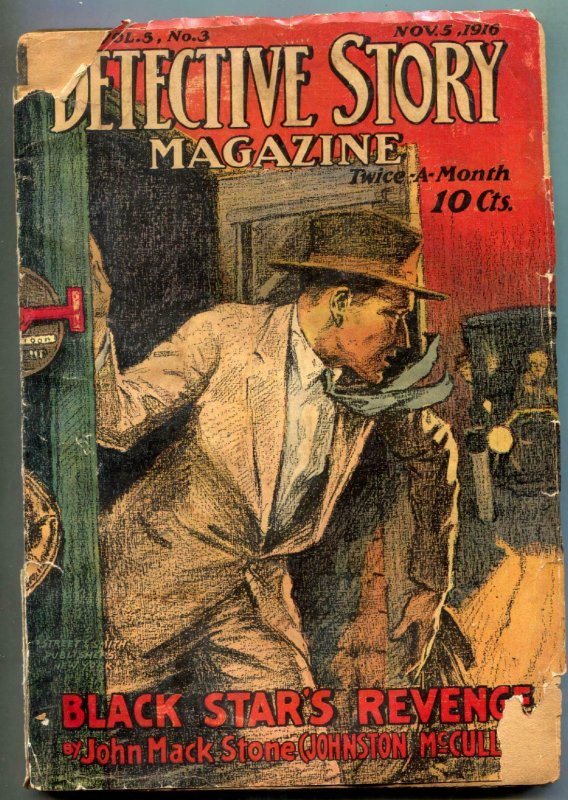 Detective Story Pulp November 5 1916- Yellow Claw- Sax Rohmer-