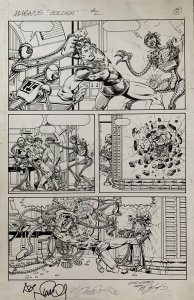 MAGNUS ROBOT FIGHTER #2 PG 2 ORIGINAL ART NICHOLS BOB LAYTON VALIANT COMIC PAGE