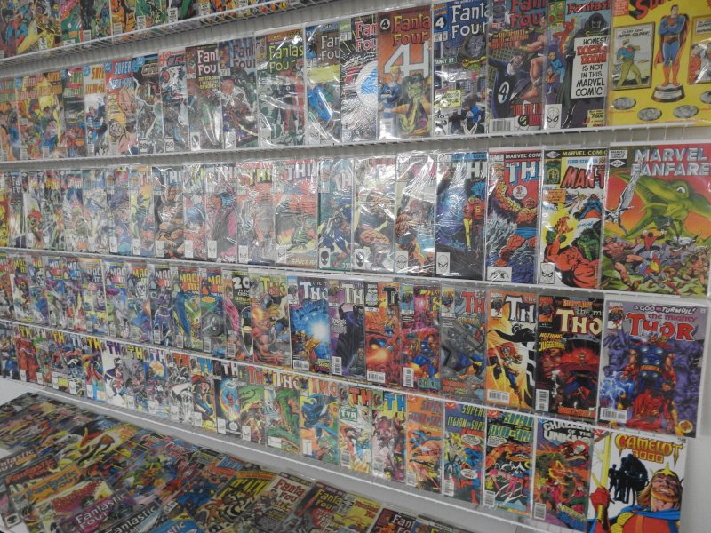 Huge Lot 140+ Comics W/ Thor, Fantastic Four, Machine Man+ Avg VF- Condition!
