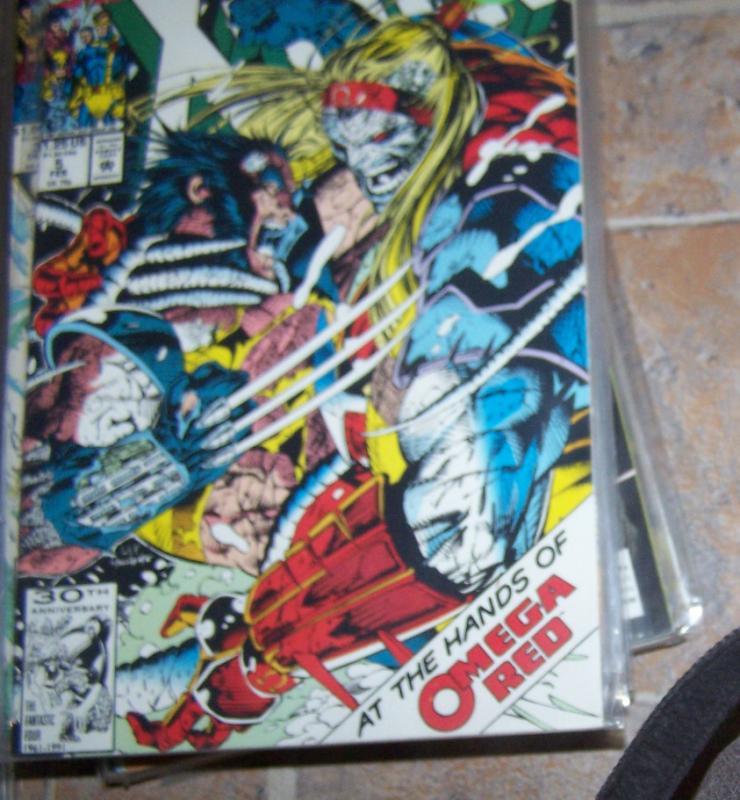 X Men  # 5 feb 1992 marvel  wolverine vs omega red gambit rogue