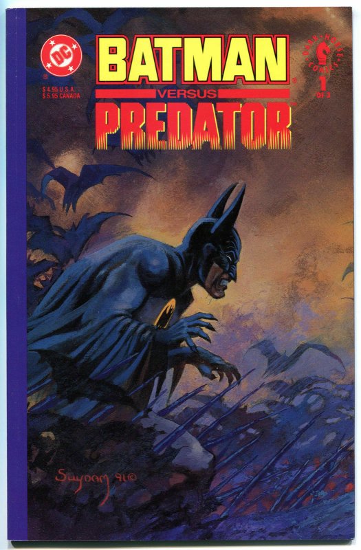 BATMAN vs PREDATOR #1, NM+, Prestige, Arther Suydam,1991, Adam Kubert