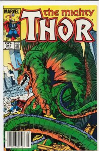 Thor #341 Newsstand Edition (1984) Thor
