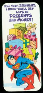 NEAL ADAMS SUPERMAN  BIRTHDAY CARD #13 1978 NM