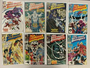 Avengers West Coast lot #2-50 + 4 Annuals all 35 diff books 8.0 VF (1985-'89)