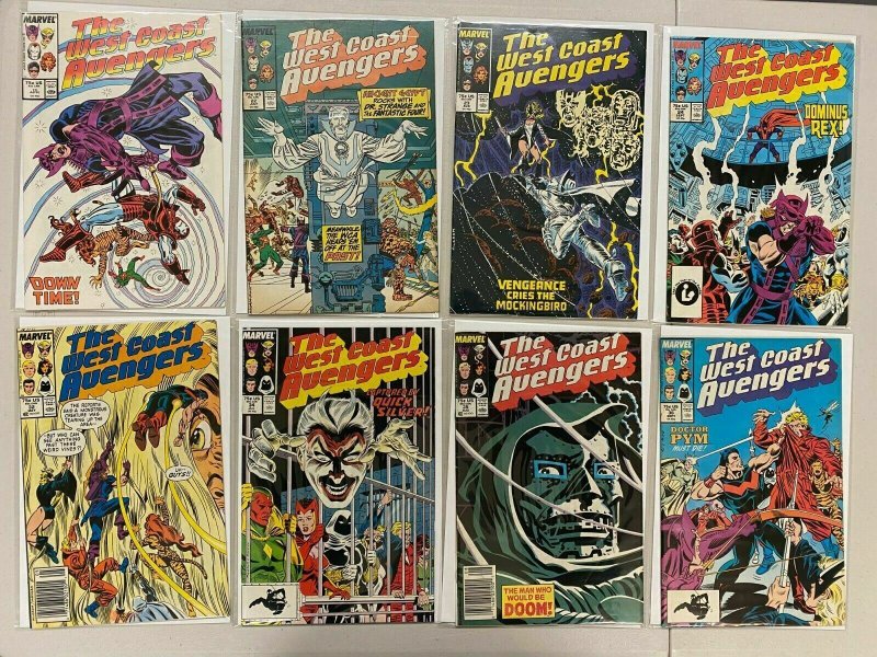 Avengers West Coast lot #2-50 + 4 Annuals all 35 diff books 8.0 VF (1985-'89)