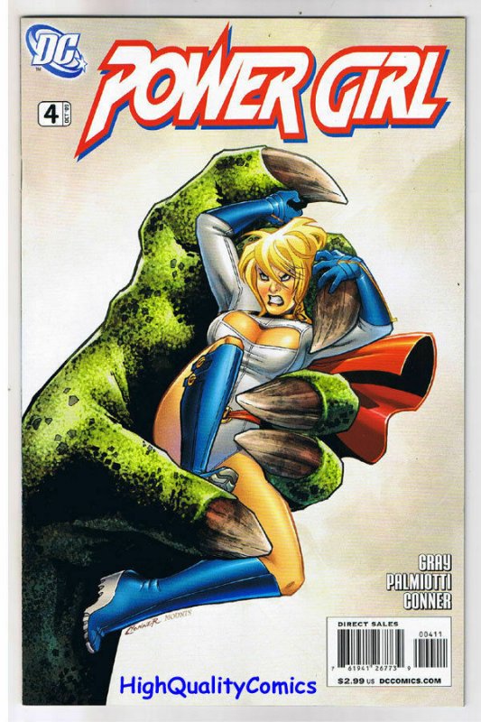 POWER GIRL #4, NM+, Amanda Conner, Jimmy Palmiotti, 2009