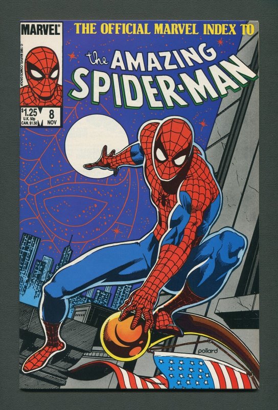 Amazing Spiderman Official Index #8  / 9.0 VFN/NM - 9.2 NM-  /  November 1985