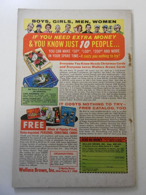 Sgt. Fury Annual #4 (1968) VG Condition rust on staples