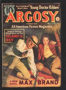 Argosy 12/17/1938-Munsey--Rudolph Belarski cover art-Young Dr Kildare-Max Bra...