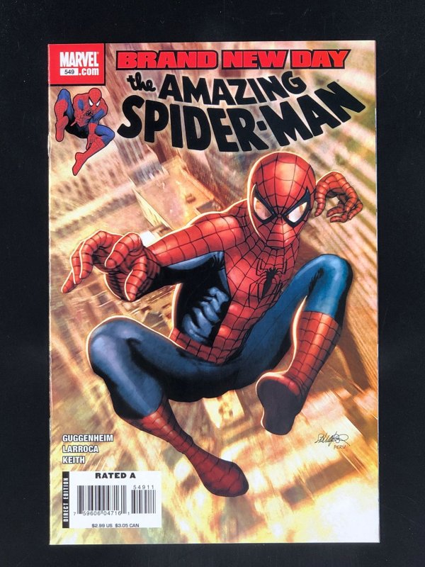 The Amazing Spider-Man #549 (2008) 1st Meeting of Spider-Man and the 2nd Jackpot