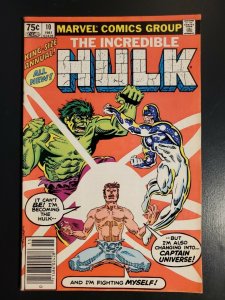 Incredible Hulk Annual #10 (1981) F 6.0 UPC Captain Universe story|