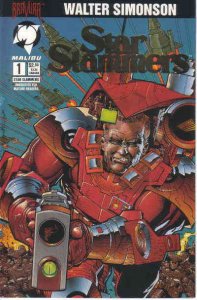 Star Slammers (Malibu) #1A VF ; Malibu | Gold Foil Logo Variant Walter Simonson 
