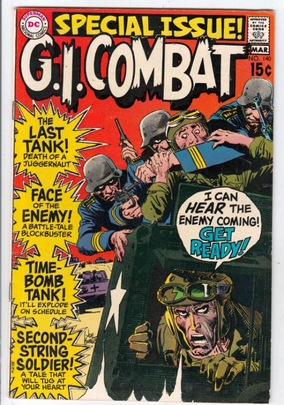 G.I. Combat #140 (Mar-70) NM- High-Grade The Haunted Tank