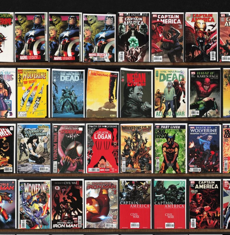 Huge Lot 140+ Comics with Captain America, The Walking Dead & More!
