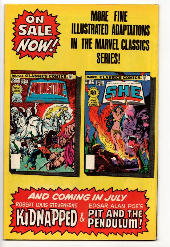 Mavel Classic Comics #24 - She  (Marvel, 1977) - FN/VF