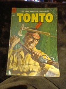 Dell Comics - Tonto #12 Painted Cover 1951 Golden Age The Lone Ranger