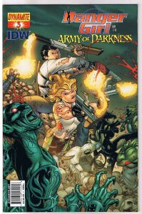 DANGER GIRL and the ARMY of DARKNESS #3 B, NM, Bradshaw, 2011, more AOD in store