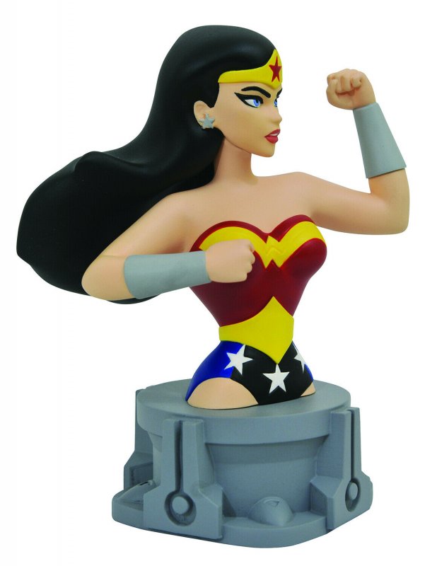 DC Justice League Animated Series Wonder Woman Resin Bust - New!