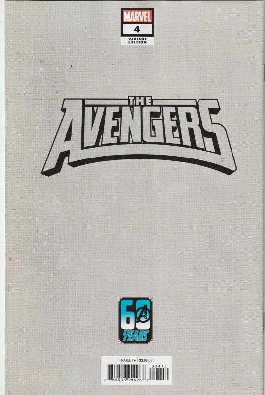Avengers # 4 B&W Connecting 1:100 Variant Cover NM Marvel 2023 [R4]