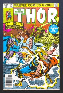 The Mighty Thor #291 (1980) - Epic Battle w/ Odin & Zeus! Keith Pollard Art - VF