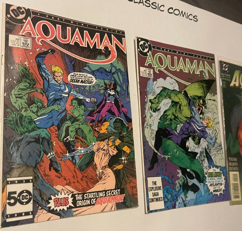 Lot Of 4 Aquaman DC Comic Books # 2 2 3 4 Superman Batman Wonder Woman 65 MT2