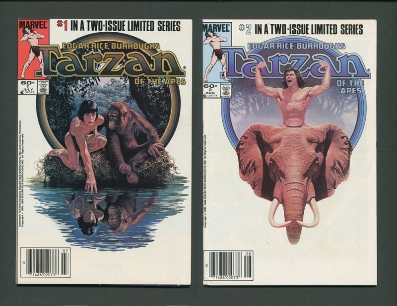 Tarzan of the Apes #1  #2 (SET) NM   July 1984