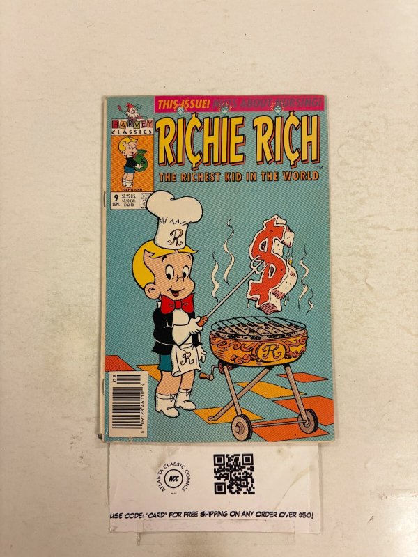 Richie Rich #9 FN Harvey Classics Comic Books Casper Wendy 4 HH107
