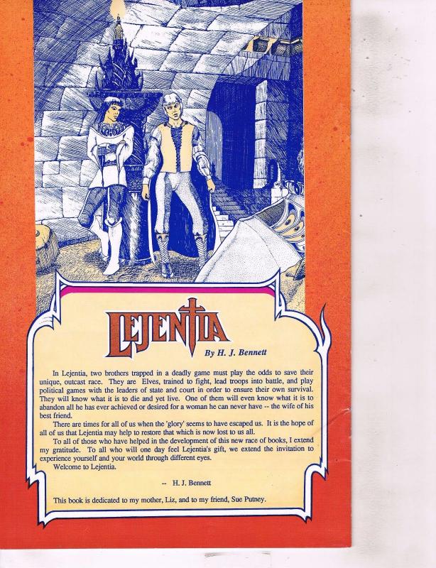 Lejentia # 1 VF Stanza Comic Book Opus Graphics SIGNED Inside First Page AK47
