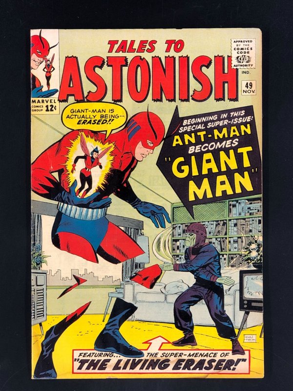 Tales to Astonish #49 (1963) VG- Hank Pym becomes Giant-Man!