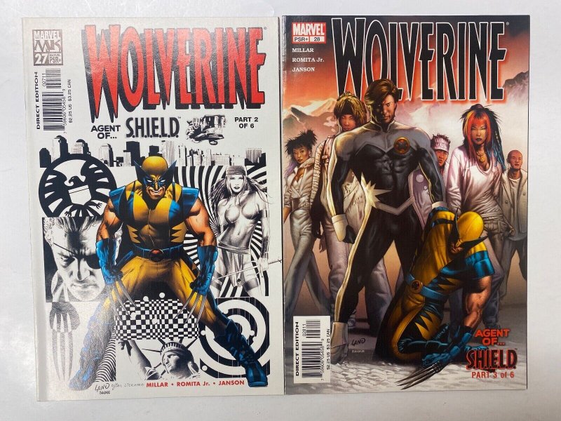 4 Wolverine MARVEL comic book #27 28 29 30 92 KM8