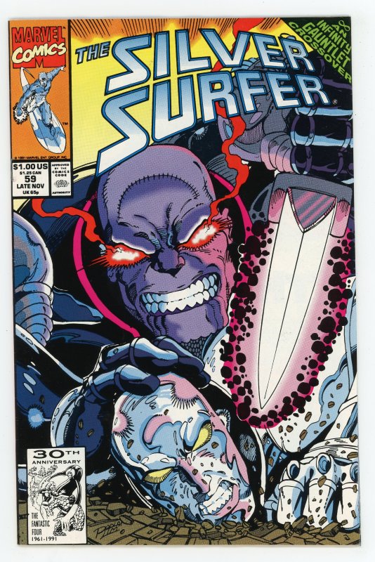 Silver Surfer #59 (1987 v3) Thanos Drax Hulk NM-