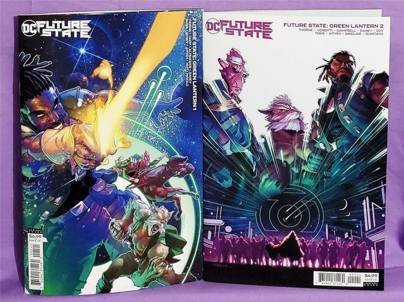 DC Future State GREEN LANTERN #1 - 2 Jamal Campbell Variant Covers (DC, 2021)!