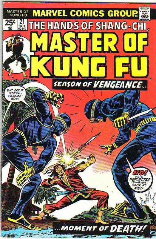 Master of Kung Fu, the Hands of Shang-Chi #21 (Oct-74) VF/NM High-Grade Shang...