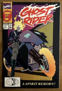 GHOST RIDER Vol 2, #1 (1990) 1ST DAN KETCH As Ghost Rider! NM- 9.2 WHITE PAGES