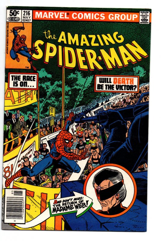 Amazing Spider-Man #216 - 2nd appearance Madame Web - 1981 - (-VF)