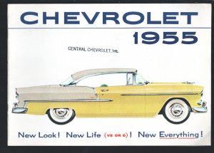 Original Chevrolet Sales Brochure 1955-GM-Chevy Bel Air 2 Door Hardtop cover-...