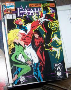 Excalibur # 33   1990, Marvel   school girls from heck pt 2 kitty pride x men