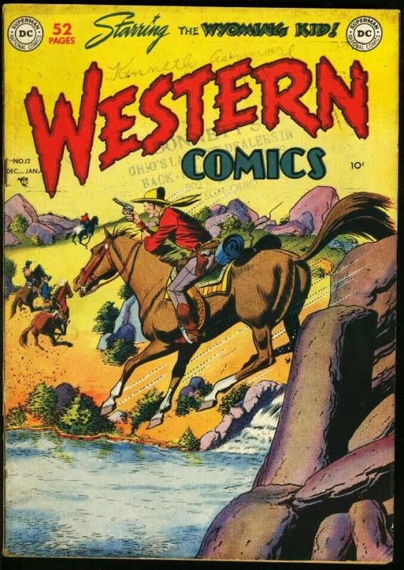 WESTERN COMICS #12-D.C. GOLDEN AGE-1949 VG 