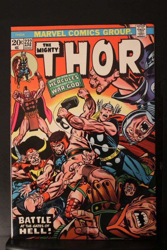 Thor #222 (1974) High-Grade NM- Side-By-Side with Hercules! Wythville CERT Wow!