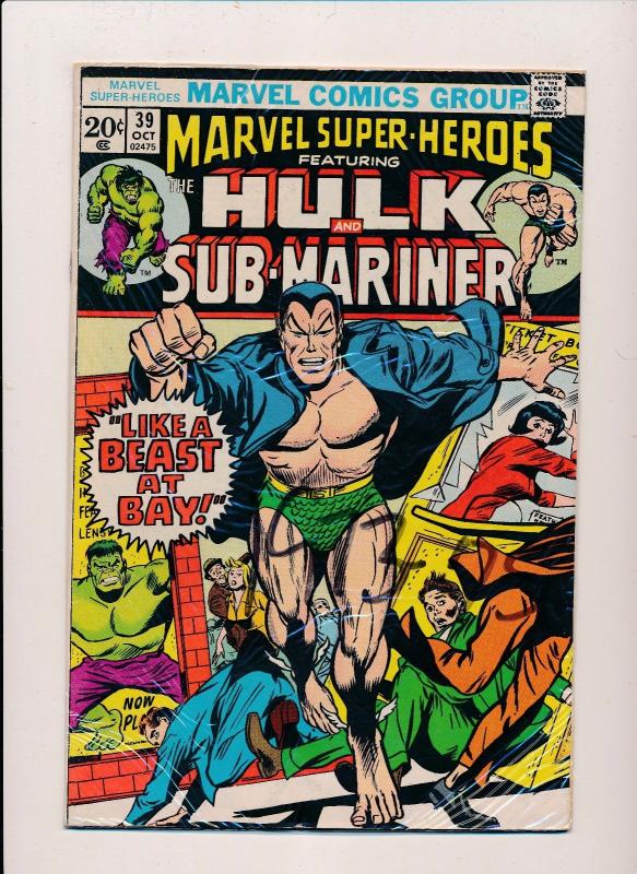 Marvel Super-Heros ft.THE INCREDIBLE HULK and Sub-Mariner #39  FINE (SRU545)