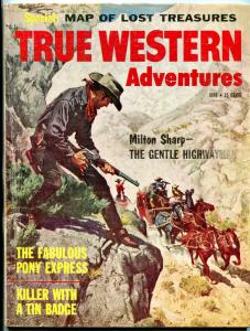 True Western Adventures Magazine June 1960- Milton Sharp VG