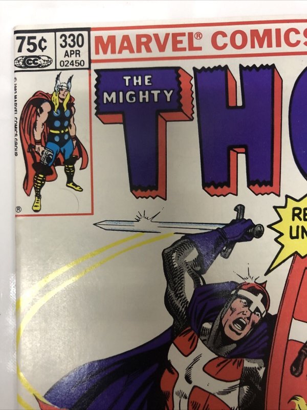 Thor (1983) # 330 (NM) Canadian Price Variant • CPV • Alan Zelenetz • Marvel