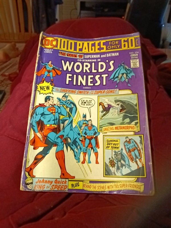 World’s Finest #224 August 1974 Bronze Age Batman Superman 100-Page Giant Sized