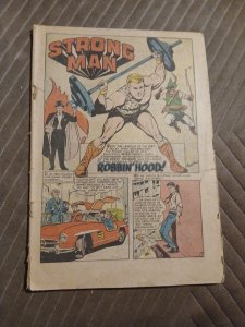 Strong Man #4 (A-1 #139) Bob Powell Art Robbin' Hood 1955 Magazine Enterprises