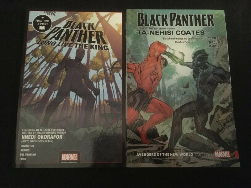 BLACK PANTHER Four Trade Paperbacks