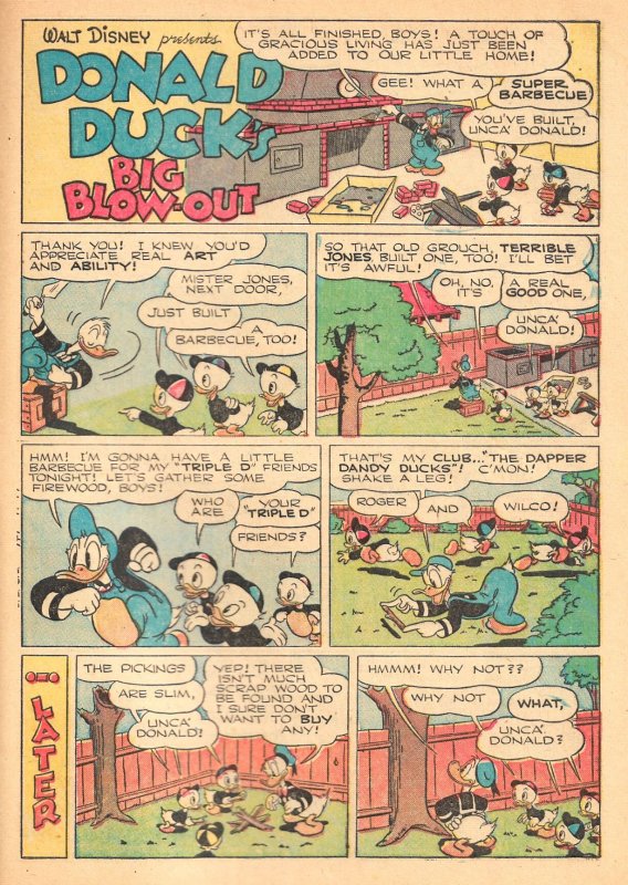 WALT DISNEY'S DONALD DUCK in VOLCANO VALLEY (4 Color #147)(1947)7.5 VF- ...