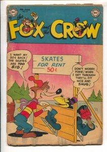 The Fox and the Crow #8 1953- DC-Ice skate cover-Slapstick humor with violenc...