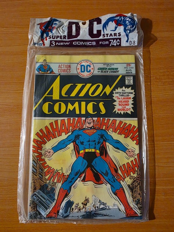 DC 3 Pack SEALED Detective Comics #450 Action Comics #450 Sandman #4 ~NM~ 1975