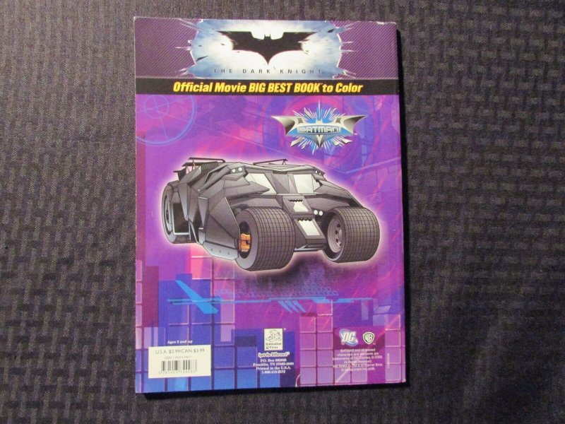 2008 BATMAN The Dark Knight Coloring Sticker Book VF- 7.5 Unused/Complete