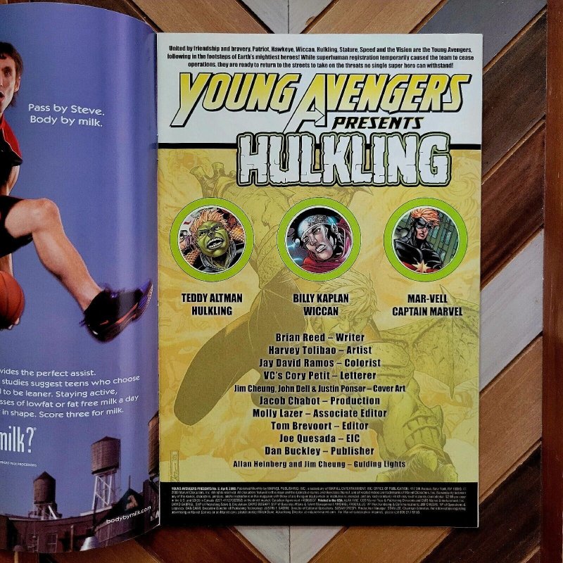 YOUNG AVENGERS PRESENTS #2 VF+ (Marvel 2008) Starring HULKLING! Higher Grade!
